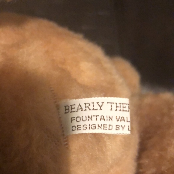 Bearly There Linda Spiegel Artist Bear Jointed Suede Hump Back Teddy Bear CUTE - Picture 4 of 6